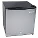 Compact Freezer Refrigerator with Lock - Stainless Steel