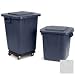 Carlisle 34152923 Bronco Polyethylene Square Lid, 22" Length x 22" Width x 2-1/2" Height, Gray, For 28 Gallon Waste Containers