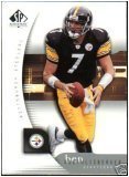 2005 Upper Deck SP Authentic Ben Roethlisberger Pittsburgh Steelers Football Card In Display Case!!