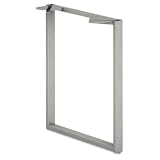 New - Voi O-Leg Support for Worksurface, 20d x 28-1/2h, Platinum Metallic by HON