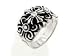 Large Sterling Silver Mens Gothic Cross Ring (Size 10,11,11.5,12,13,14)