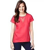 Pure Linen Crochet T-Shirt