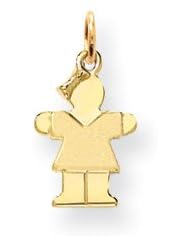 Genuine IceCarats Designer Jewelry Gift 14K Mini Girl Charm