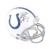 PEYTON MANNING SIGNED AUTOGRAPHED MINI HELMET INDIANAPOLIS COLTS COA + HOLOGRAM