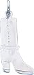 Sterling Silver Cowboy Boot Charm