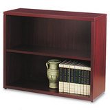 10500 Series Bookcase, 2 Shelves, 36w x 13-1/8d x 29-5/8h, Mahogany