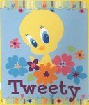  : Northwest Company Tweety Bird Fleece Blanket 50" x 60"