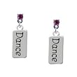 "Dance" Hot Pink Swarovski Post Charm Earrings [Jewelry]