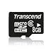 Transcend 8 GB Class 6 microSDHC Flash Memory Card TS8GUSDC6