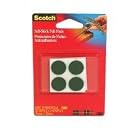3M Self-Stick Felt Pads 757ES White, 1.125 in x .1875 in - 1 Pack by 3M