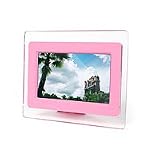 Electronics : TeckNet 7" Widescreen Digital Photo Frame - With MP3/MP4 Feature, Speaker and Remote Control- Pink