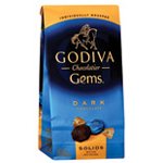 Godiva Chocolatier Gems Dark Chocolate Solids 2.6oz