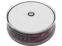 MediaRange MR201 CD-R Rohlinge (bedruckbar, 52x High-Speed, 700MB/80 min., 25-er spindle)