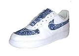 Nike - Bandana Fever : Custom Bandana Nike Air Force One Low Top (White/Royal Blue)