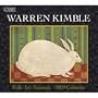 Warren Kimble Folk Art Animals 2009 Wall Calendar