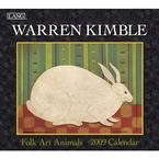 Warren Kimble Folk Art Animals 2009 Wall Calendar