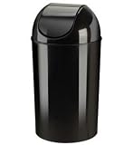 Umbra Grand 10-Gallon Waste Can, Black