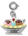 CHARM IT!&copy; Colorful Banana Split Ice Cream Charm with Crystals