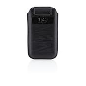 Belkin Pull Tab Lederh�lle f�r iPhone 4/4S schwarz: Amazon.de: Elektronik
