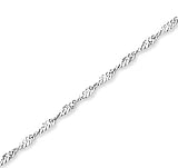 14k White Gold Modern Classy Fashion Ankle Bracelet