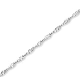 14k White Gold Modern Classy Fashion Ankle Bracelet