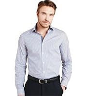 Autograph Pure Cotton Striped Shirt