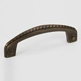 Jeffrey Alexander Calais 4-1/2 OL Solid Brass Rope Pull, Dark Brushed Antique Copper