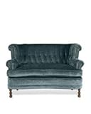 WingBack Loveseat Bella Cornflower