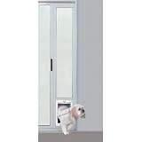 Vinyl Patio Pet Door - 78/ Med Flap (White) (78H x 20W x 3D)