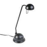 Electrix Illumination 7250-BK Halogen Desk Lamp with Light Diffusing Dome Shade, 22 Reach, Matte Black