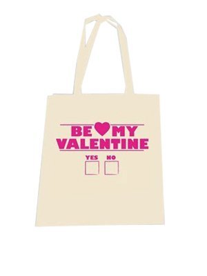  Sac cabas en coton : Be My Valentine