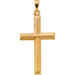 14K Yellow Gold Cross Pendant