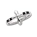 Sterling Silver Antiqued CrossRing
