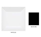 G.E.T. Siciliano White 6" Square Melamine Plate - Case = 12
