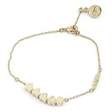Chloe クロエ ブレスレット Ｈeat　Ｃharm ハートチャームハートキューブ ロゴ ゴールド×ミルク 2B0456 AX7 00A