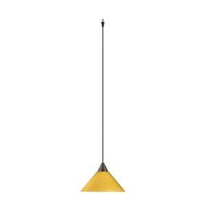 Besa Lighting Kona Mango Bronze Quick-Connect Mini Pendant