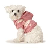 Dickens' Closet Pampered Pink Dog Print Sweater in Pink