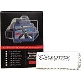 Giottos 1.8 LCD Screen Protector (3 pieces per pack) with Cleaning Cloth