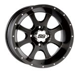 4/137_12mm ITP SS108 Alloy Series Wheel 14×8 5.0 + 3.0 Black