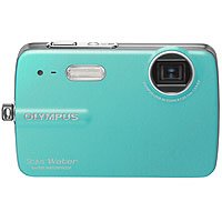 Olympus Stylus 550WP - Digital camera - compact - 10.0 Mpix - optical zoom: 3 x - supported memory: xD, microSD - teal