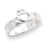 Sterling Silver Claddagh Ring - Size 8