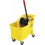 Rubbermaid Comm. FG738000YEL Tandem Bucket And Wringer