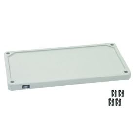 Solid Plastic Shelf 36"Wx18"D With Clips