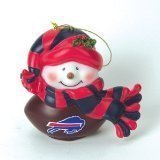 Buffalo Bills 2.75" Musical Light Up Snowman Christmas Ornament - NFL Football
