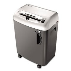 FEL3218701 Powershred SB-87CS Heavy-Duty Confetti-Cut Shredder, Metallic Silver/Black