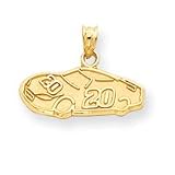 14k NASCAR Tony Stewart Number 20 Car Pendant