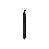 Mens Solid Skinny 2 Inch Black Necktie Tie