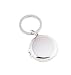 Round silverplate Locket Key Chain