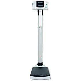 Electronic weighing and measuring station with automatic BMI calculation - 550 lb capacity