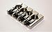 Hipshot A Style Retrofit Fender Mount FM1 Bass Guitar Bridge (5 Hole Mount Pattern) 4 String Chrome Aluminum .750 19mm Spacing